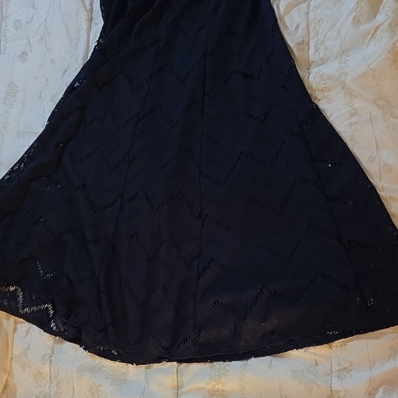 Tiana B. Navy Midi Lace Dress - Picture 6 of 7